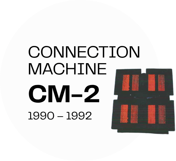 Image of connection machine CM-2 machine. Years used from 1990 to 1992.