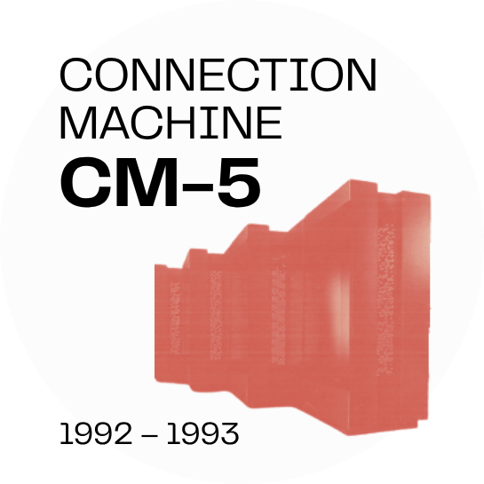 Connection machine CM-5 orange overlay