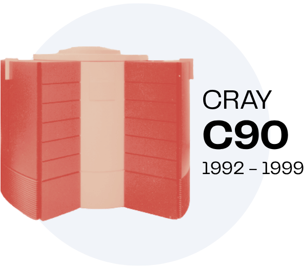 CRAY C90 orange overlay