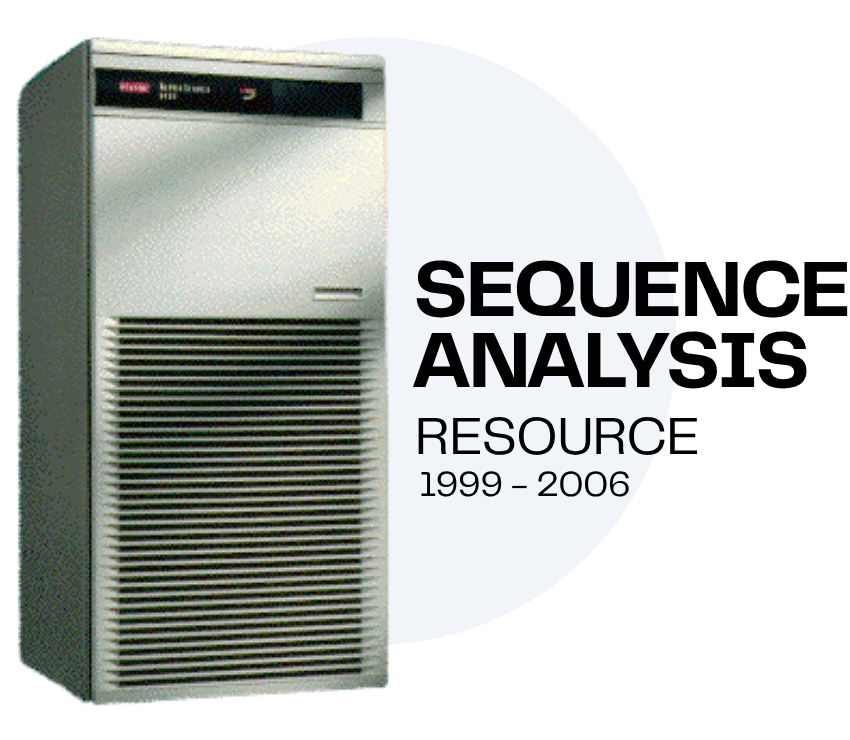 Image of sequence analysis machine. Years used from 1999 to 2006.