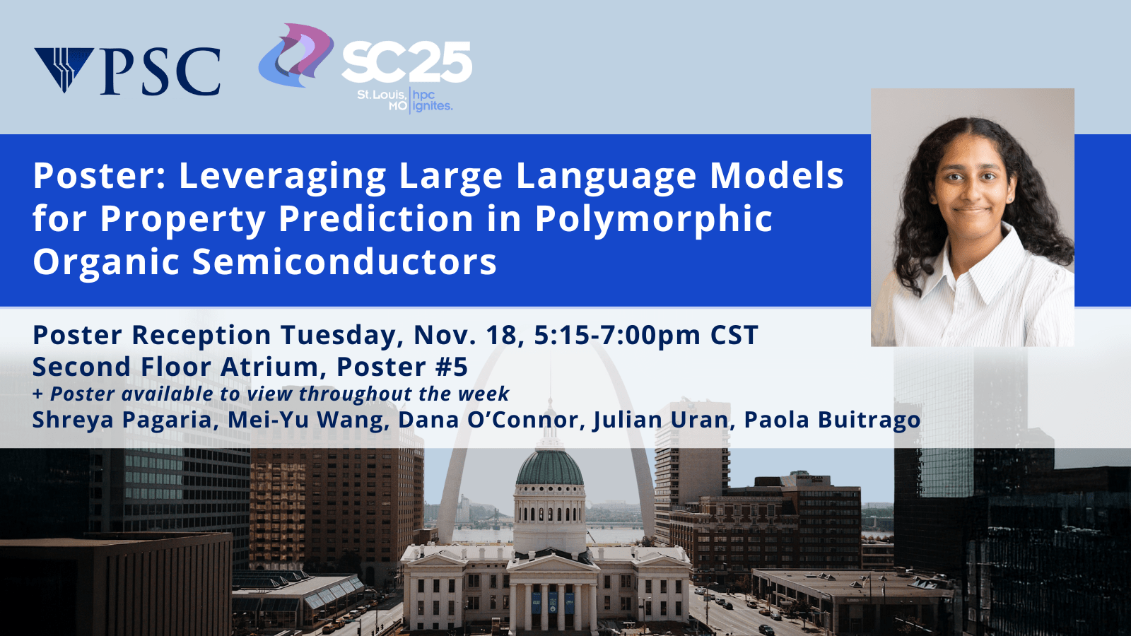 Poster: Improvement of Bridges-2 Resource Utilization Through User Optimization. Tuesday, Nov. 19, 12-5pm, B302-B305<br />
Paola Buitrago, Director of Artificial Intelligence & Big Data<br />
Julian Uran, Machine Learning Research Engineer