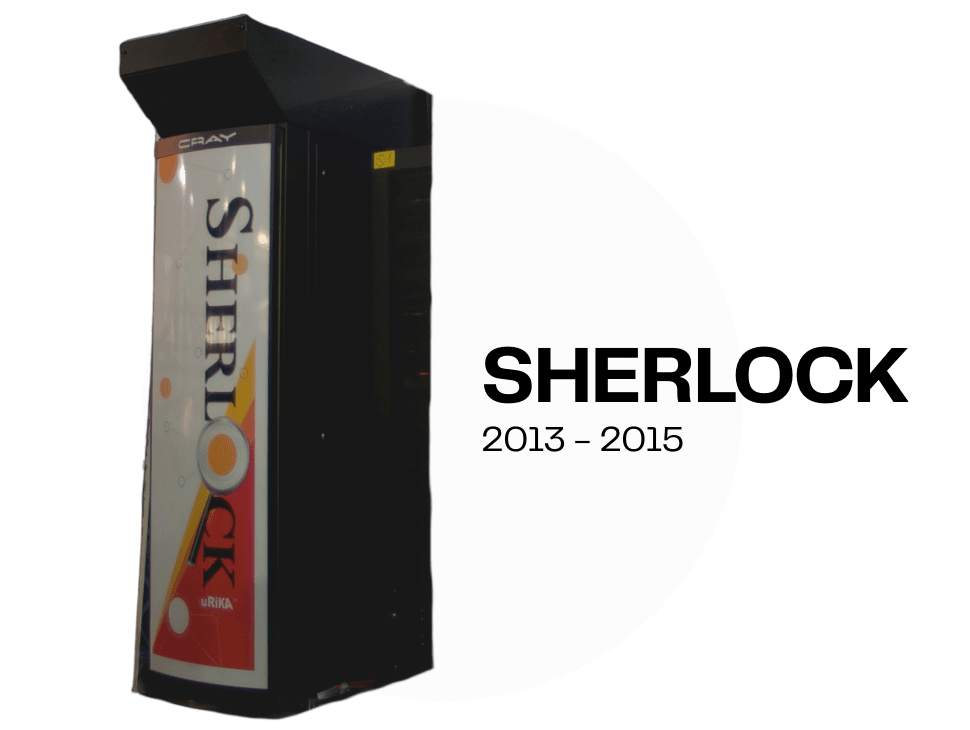 Image of Sherlock machine. Years used from 2013 to 2015.
