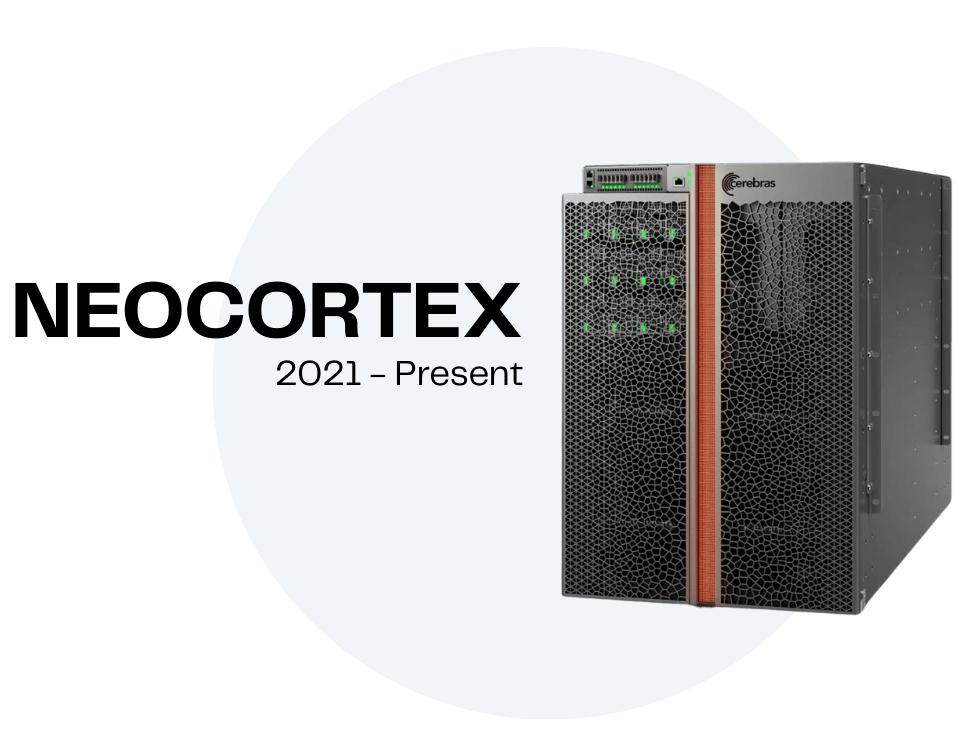 Image of NEOCORTEX machine. Years used from 2021 to present.
