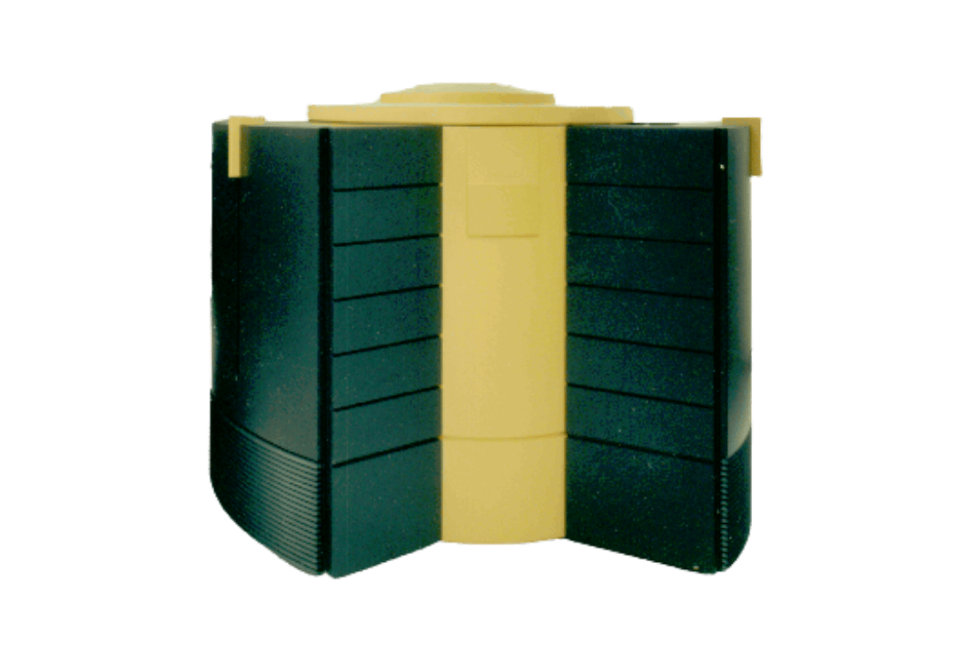 A 1990s yellow and black supercomputer.