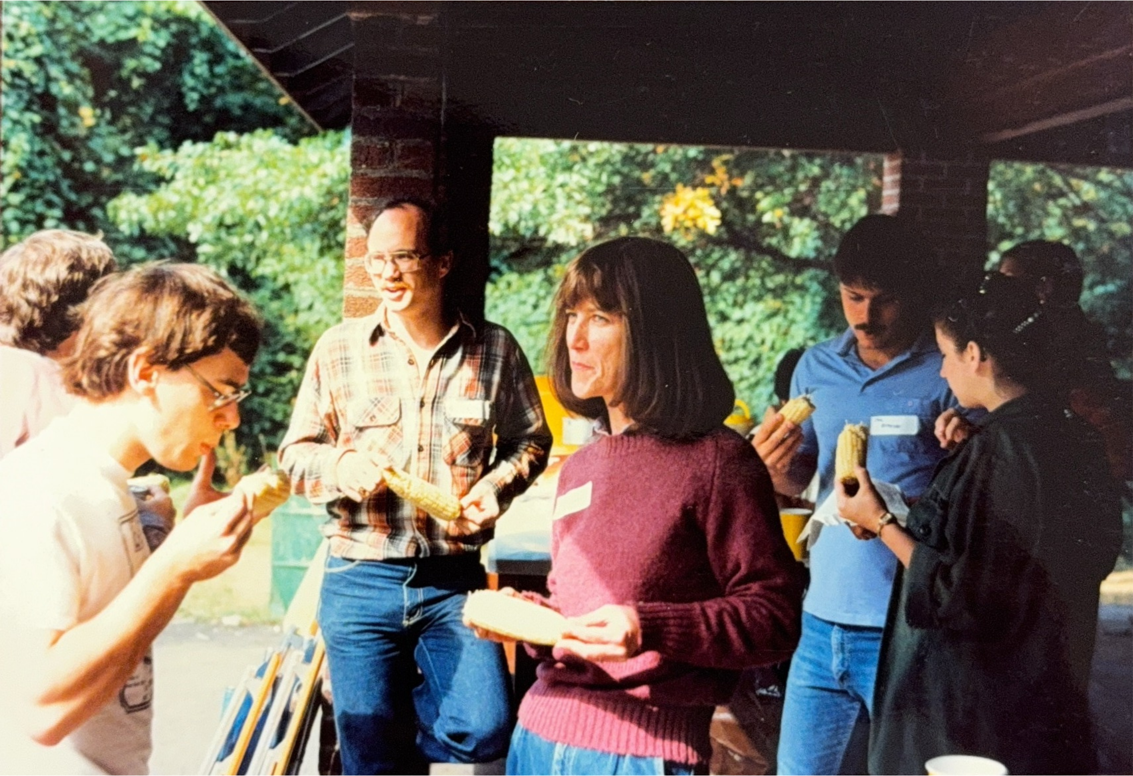 A group of people at the PSC picnic.