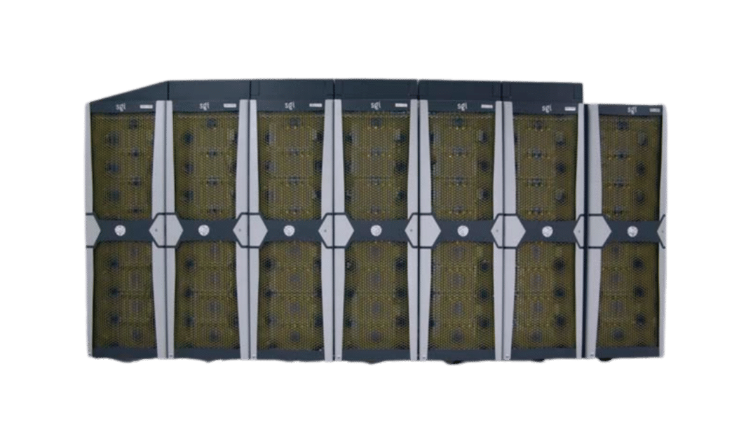 A supercomputer consisting of 7 towers